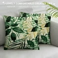 thumbnail image 3 of Nawypu Green Tropical Palm Leaves Throw Pillow Covers Set of Tropical Leaves Decoration Leaves Throw Pillow Covers for Sofa Couch Home Decoration, 3 of 5