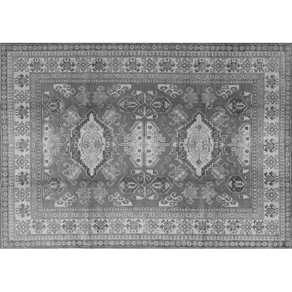Ahgly Company Indoor Rectangle Persian Gray Traditional Area Rugs, 6' x 9'