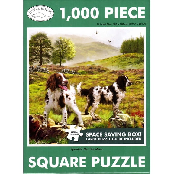 Otter House 1000 Piece Puzzle - Spaniels On The Moor