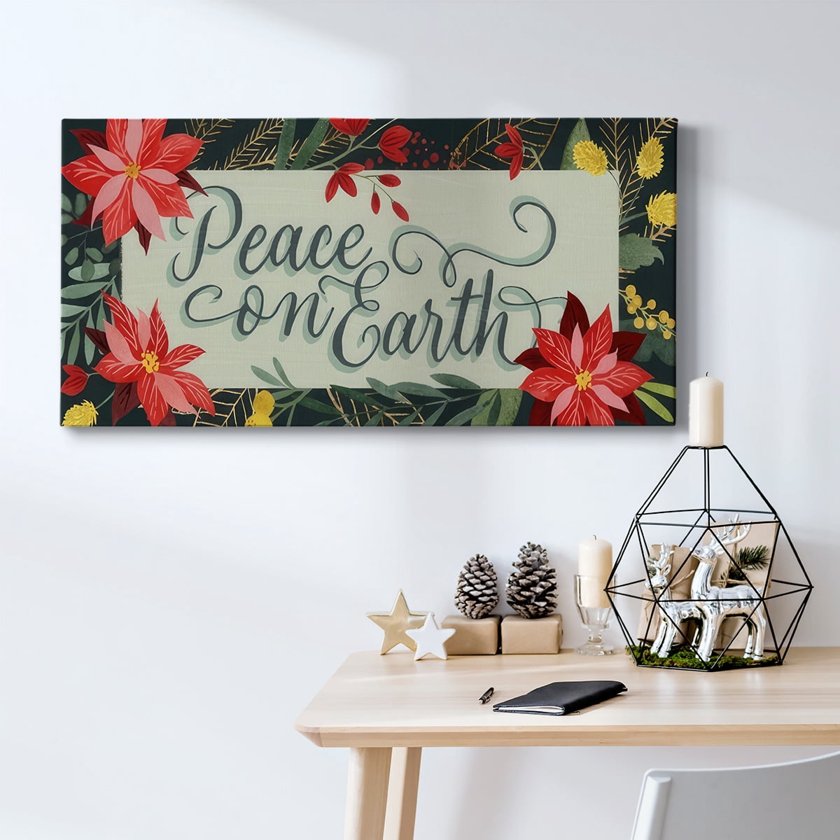 Bright Christmas Night Collection D- Gallery Wrapped Canvas