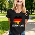 thumbnail image 4 of Women's Football Graphic T-Shirt, Women's V Neck Short Sleeve T Shirt, Casual Letter Print Tee, Fashion Summer Top for Soccer Tournament 2026 Dark Gray Size: M, 4 of 6