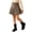 Coffee, variant on Gpaecead Girls Plaid Pleated Skirt Preppy High Waist A Line Wool Feel Skirt with Wood Buttons for Fall Winter Black