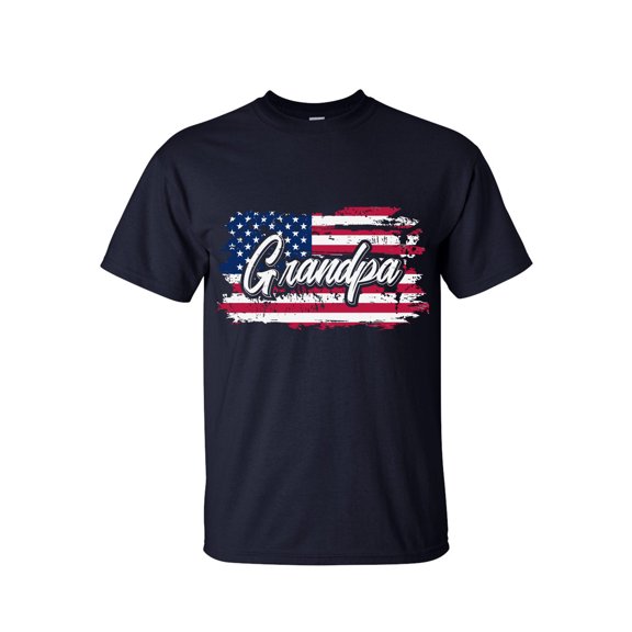 Grandpa T shirt USA - Graphic Tees for Fathers Day - Big and Tall T shirts
