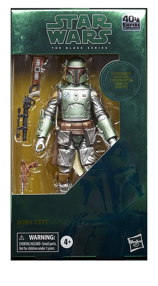 The Black Series: Star Wars (Episode 5), Boba Fett (Carbon) (40th) (NON-MINT PACKAGE)
