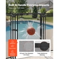thumbnail image 4 of KFFKFF Pool Fence Gate, 4 x 2.5 ft Inground Swimming Pool Fences Gate, Outdoor Security Fencing Door Kit with Self-Closing and Self-Locking Design, 352 gsm Teslin PVC Mesh, Easy Installation, Black, 4 of 9