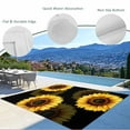 thumbnail image 4 of Fsddascl Spring Sunflower Outdoor Rug for Patio/Deck/Porch, Non-Slip Large Area Rug 4 x 6 Ft, Black Vintage Abstract Painting Indoor Outdoor Rugs Washable Area Rugs, Reversible Camping Rug Carpet, 4 of 5