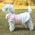 thumbnail image 2 of LOLIPPYY 1Pc Warm Dog Chest Vest Plush Pet Clothes Soft Dog Apparel Pet Supplies (Random Style), 2 of 7