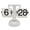 White, variant on Automatic Digital Clock 24 Hours Table Stainless Steel Single Foot Turn Page for Home Bedroom Living Room