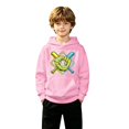 thumbnail image 3 of Luvior Halloween Boys Pullover Hoodie, Neon Baseball Glove Bat Graphic Hooded Sweatshirt, Casual LongâSleeve Hoodie with Front Kangaroo Pocket for Kids Sports Daily Wear, 3 of 5