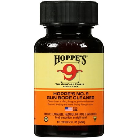 Hoppes No. 9 Gun Bore Cleaner 5 fl. oz. Bottle (Best Rated Gun Cleaning Solvents)