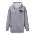thumbnail image 4 of EliteGoogv Women Hoodies Zip Up Sweatshirt For Women Womens Hoodies Palm Tree Print Zip Up Hooded Sweatshirt For Women Casual Long Sleeve Jacket Top, 4 of 4