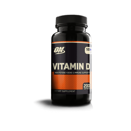 Optimum Nutrition Vitamin D 5000 IU Softgels, 200 Ct - Walmart.com