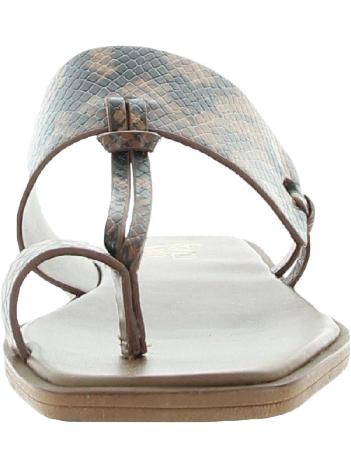 Franco Sarto Women s Milly Faux Leather Slip On Flat Sandals