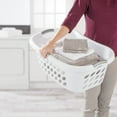 thumbnail image 4 of Sterilite 1.25 Bushel Hiphold Laundry Basket- White (Available in Case of 6 or Single Unit), 4 of 7