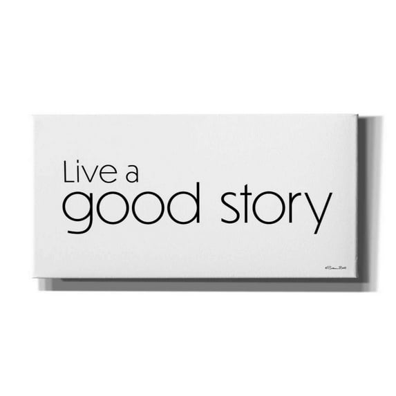 Epic Graffiti 'Live a Good Story' by Susan Ball, Canvas Wall Art, 60"x30"