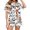 C-White, variant on 2 Pieces Halloween Pajamas Set for Women Cozy Lounge Outfit Pumpkin Ghost Sleepwear Top and Shorts Festival Everyday Wear