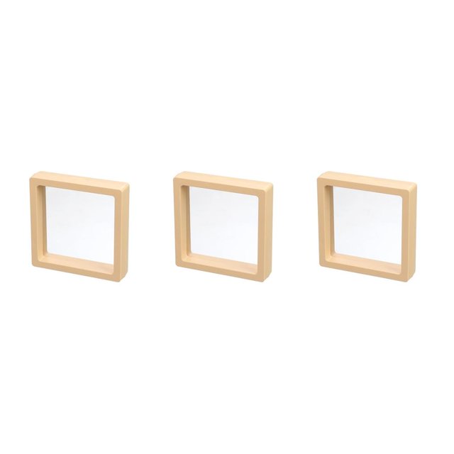 Justharion Transparent PE Film Jewelry Box Earrings Storage Boxes Colorful Membrane Protect Holder Presentation Display Case L Yellow 3Set