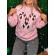 thumbnail image 2 of Sudadera navideña para mujer de 2025 con copos de nieve y letras bordadas, sudadera informal de cuello redondo con capucha, ropa de calle, 2 of 5