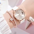 thumbnail image 2 of Women Lady Quartz Watch Bracelet Set with Moon Pattern Dial with Calendar, 2 of 2
