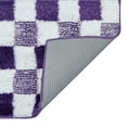 thumbnail image 4 of Mainstays Kids Kitten Collection Purple Check Non-Slip Bath Mat, 17" x 24", 4 of 5