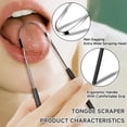 thumbnail image 3 of Recomable Stainless Steel  Tongue Scraper Cleaners Recomable Oral Health Cleaning Brcomh , Prevent Cloudy Mouth, Suitable For Adult, 3 of 6
