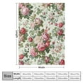 thumbnail image 4 of Pratyus Roses Throw Blankets Soft Plush Blanket for All Seasons Elegant Comfort Cottagecore Room Decor 50x60in, 4 of 6