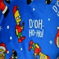 thumbnail image 2 of Briefly Stated Mens Homer Simpson and Bart D'oh Ho Ho Silky Fleece Lounge Pants (Medium), 2 of 2