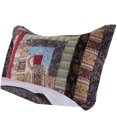 thumbnail image 3 of Saltoro Sherpi Thames 26 x 20 Cotton Standard Pillow Sham with Log Cabin Print, Multicolor, 3 of 4