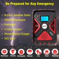 thumbnail image 3 of Radio meteorológica Eton Quest Hand Crank NOAA AM/FM Shortwave, 3 of 7