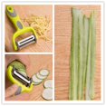 thumbnail image 2 of Pelador para cocina peladores multifunción 2 en 1, pelador de manzanas, pelador de verduras, zanahoria, patata, rebanador de frutas, antideslizante (verde), 2 of 5