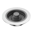 thumbnail image 3 of Colador De Desagüe Para Fregadero De Cocina, Atrapapelos De Metal, Suministros De Repuesto, Juego De Tapón De Fregadero C Conjunto C, 3 of 7