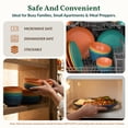 thumbnail image 3 of Homienly Plates and Bowls Sets, 40-Piece Unbreakable Wheat Straw Dinnerwave Sets for Kitchen, RV, Dorm, Lightweight Camping Dishes Set, Service for 8, Microwave and Dishwasher Safe Dish Sets (Multi), 3 of 9