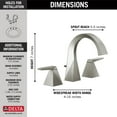 thumbnail image 2 of Delta 35546-Mpu-Dst Trillian 1.2 GPM Bathroom Sink Faucet Widespread Bathroom Faucet -, 2 of 7