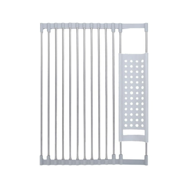 Escurreplatos enrollable, escurridor de platos, escurridor de fregadero para encimeras de dormitorios. 52cmx33cm
