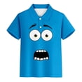 thumbnail image 2 of WOYY Polo Shirt for Boys Girls Cute Funny Graphic Short Sleeve Polos Kids Top, Sizes 3-14, 2 of 5