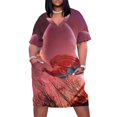 thumbnail image 2 of Vestido holgado con bolsillos de la nave espacial Voyager de Star Trek, vestidos de verano, vestido para mujer, vestido de verano para mujer 2025, 2 of 7