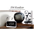 thumbnail image 2 of ZAPALA expert Radio despertador para dormitorio, 2 alarmas Pantalla LED grande Enchufe Radio reloj FM digital básico simple con puerto de carga USB, volumen ajustable, regulable, repetición para niños, 2 of 5