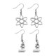 thumbnail image 1 of 2 Pairs Womens Gift Creative Dangle Earrings Science Stud Earring Microscope Earring Chemistry Earrings, 1 of 3