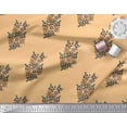 thumbnail image 2 of Soimoi Georgette Viscose Fabric Leaves & Floral Block Print Fabric by The Yard 42 Inch Wide, 2 of 3