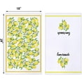 thumbnail image 2 of Watercolor Lemon Kitchen Dish Towel 18 x 26 Inch, Seasonal Spring Summer Lemone Tea Towels Dish Cloth for Cooking Baking Set of 2, 2 of 6