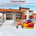 thumbnail image 4 of Estatuilla inflable de Papá Noel para jardín de Navidad, adorno de fiesta en casa para interiores, decoración de patio de césped, casa de Kits de decoración para fiestas  enchufe australiano Cateissary HA009026-04B, 4 of 6