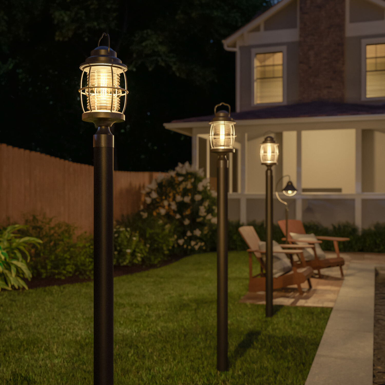 Beacon 1 Light Post Lantern with Copper Finish - image 5 of 8