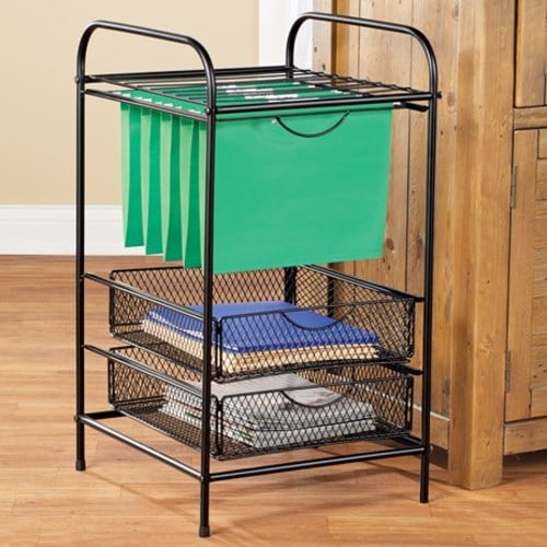 Mesh 2Drawer File Organizer and Rack
