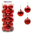 thumbnail image 3 of 24/36 piezas de bolas de Navidad en caja para decoración de árbol de Navidad, colgante para Año Nuevo, decoración del hogar, accesorios de bolas de Navidad 2024, 3 of 5