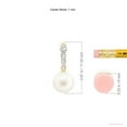 thumbnail image 5 of ANGARA Freshwater Cultured Pearl Pendant with Diamonds in 14K Yellow Gold for Women | June Birthstone, Birthday, Anniversary, Jewelry Gift for Women | Pearl Necklace, 5 of 10