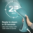 thumbnail image 4 of Proctor Silex Dual Mode Handheld Garment Steamer for Clothes, Removable 300 ml Water Reservoir, Turquoise, 4 of 8