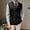 Black, variant on Aueoeo Mens Western Herringbone Suit Vests Slim Fits Waistcoat Knitting Strip Formal Jackets Double-Breasted Business Coats