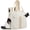White, variant on Large-Capacity Waterproof Pickleball Bags for Men Womens, Adjustable Shoulder Strap Handbag with Zipper Tennis Paddle Compartment Ball Bag Paddle Bag Outdoor Sports Bag
