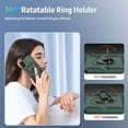 thumbnail image 6 of for iPhone X Case, iPhone Xs Case with Camera Lens Cover, HD Screen Protector, 10 FT Military Grade Drop Protection, Magnetic Ring Holder Kickstand Phone Case for iPhone X/Xs（Pine Green）, 6 of 6