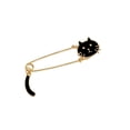 thumbnail image 3 of Broche de imperdible Fernando 2x Precioso broche de gato para bufanda, 3 of 8
